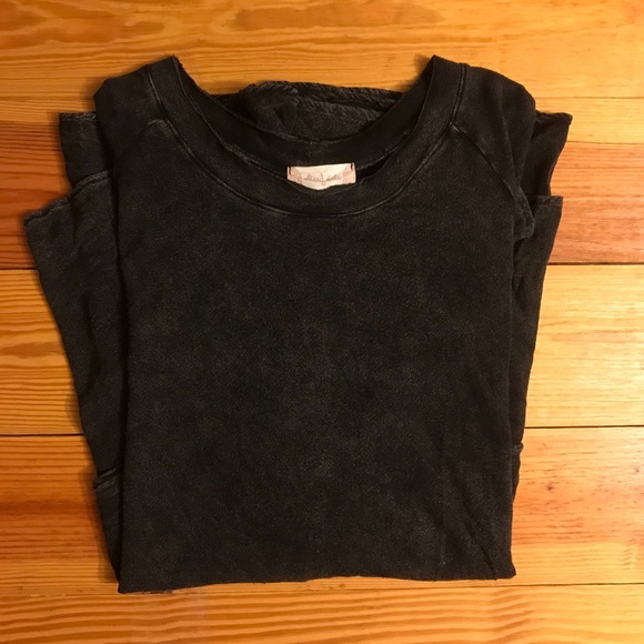 Altar’d State Slate Gray Ruffle Tee, EUC, M - Picture 11 of 13
